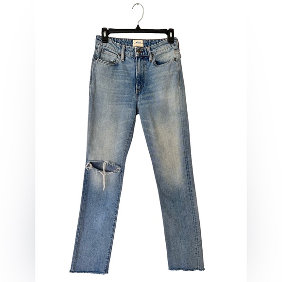 Simon Miller High Waist Straight Leg Distressed Jeans Size 26 - Picture 1 of 8